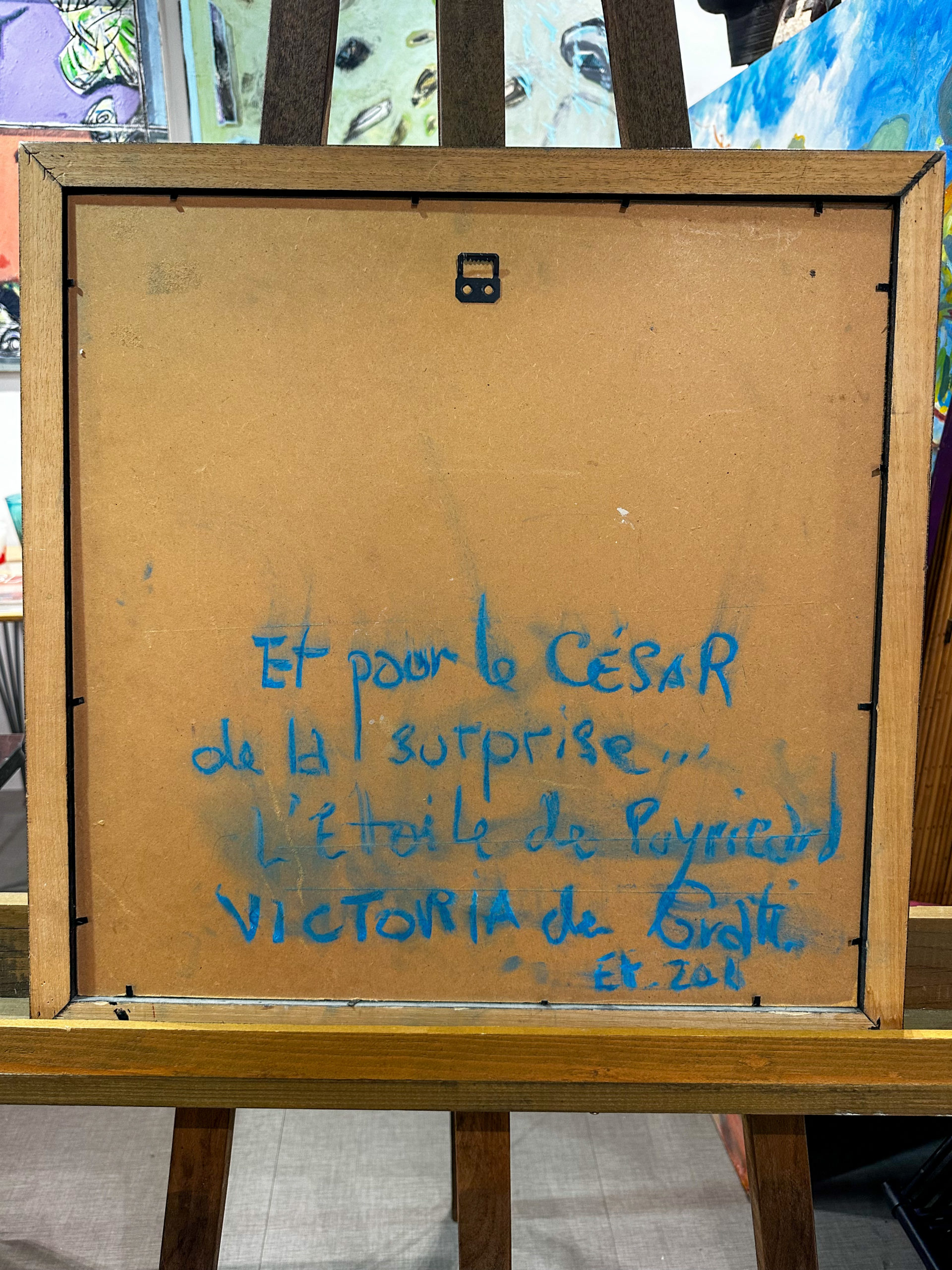 IMG_1476aurore morisse affaire conclue tableau dessin césar artiste français compression années 70 dédicace art moderne contemporain collection