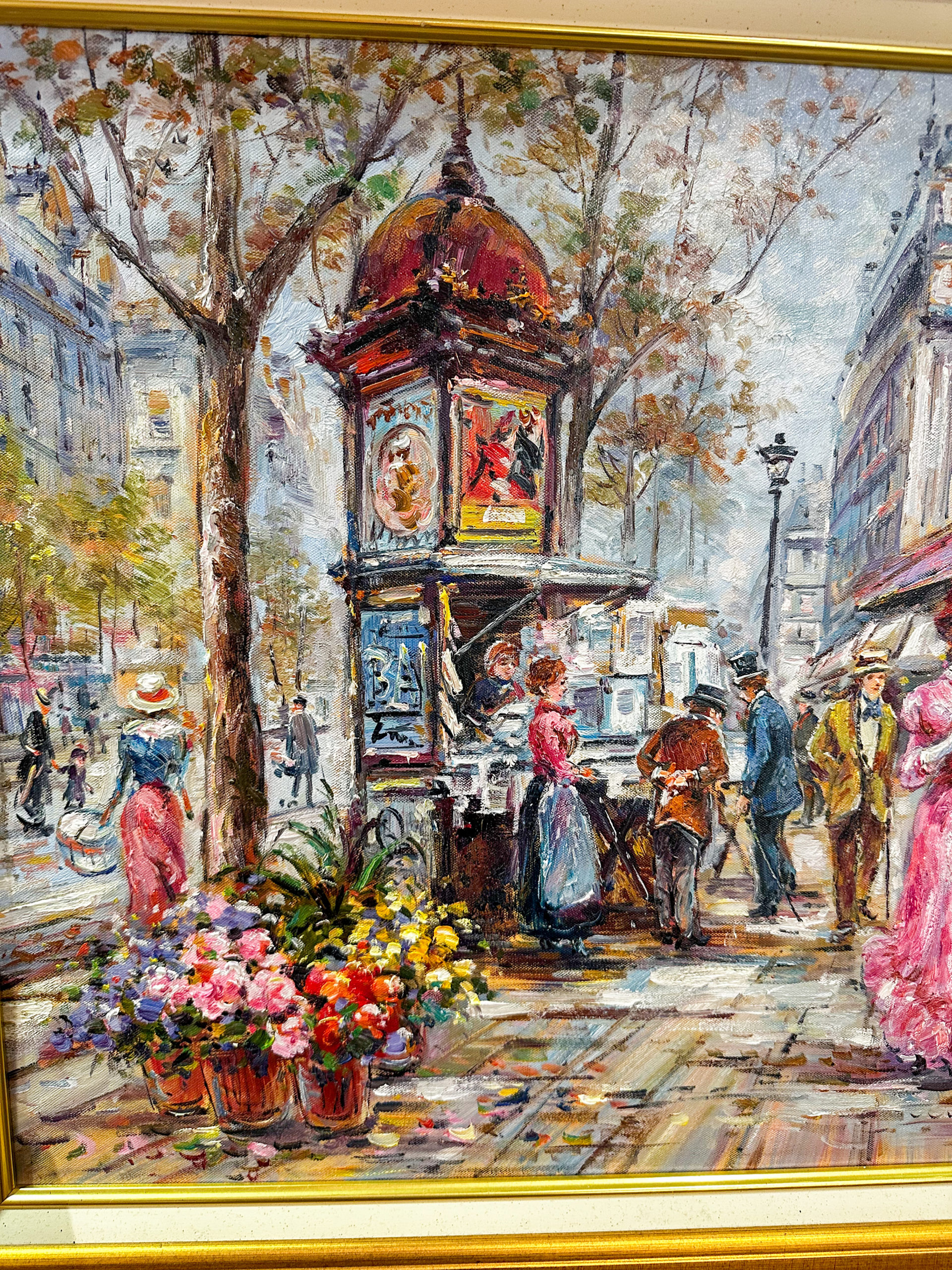 IMG_1479aurore morisse affaire conclue tableau wilma lucas artiste français 20e siècle paris 19e siècle sebastopol scène de genre décoration collection