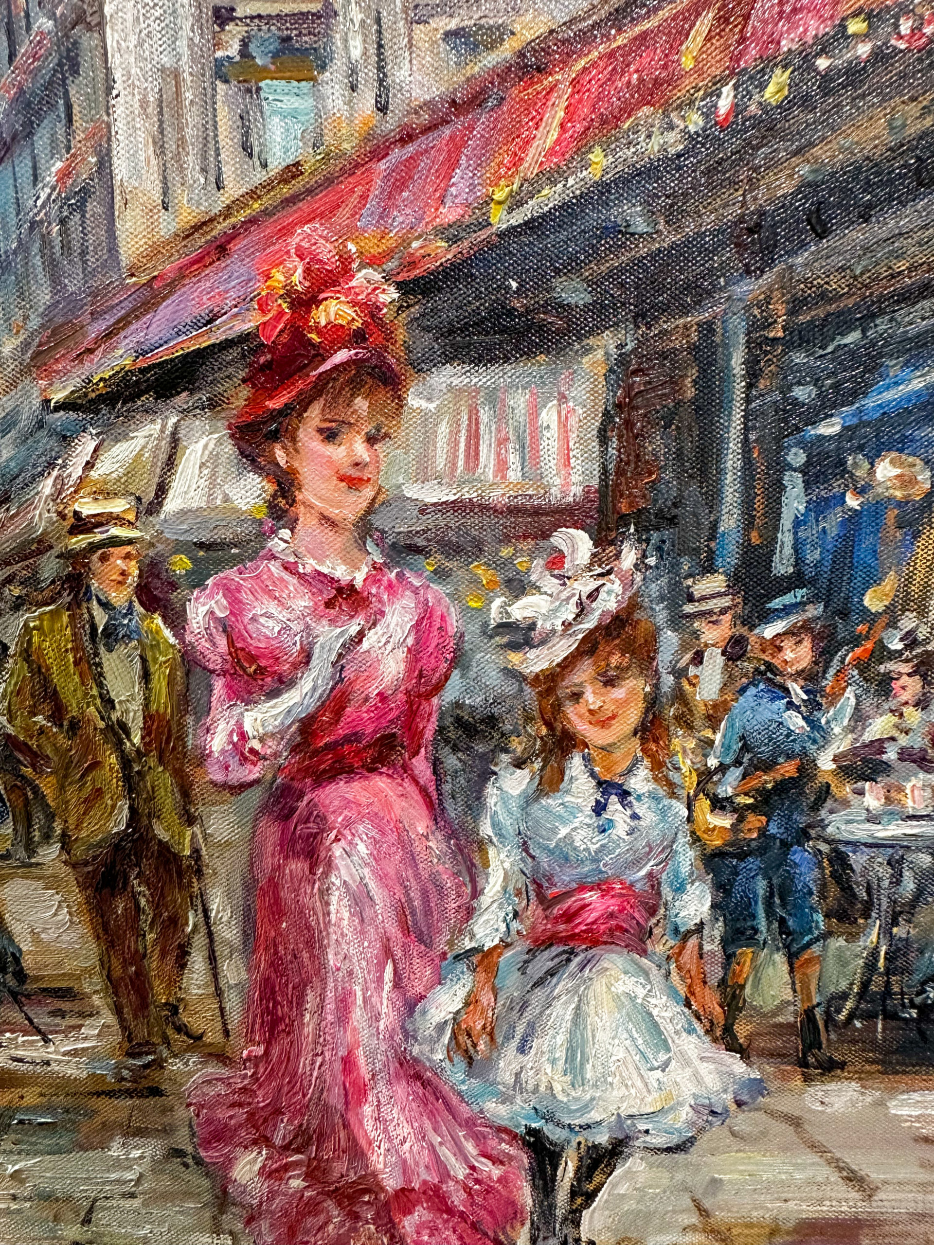 IMG_1481aurore morisse affaire conclue tableau wilma lucas artiste français 20e siècle paris 19e siècle sebastopol scène de genre décoration collection