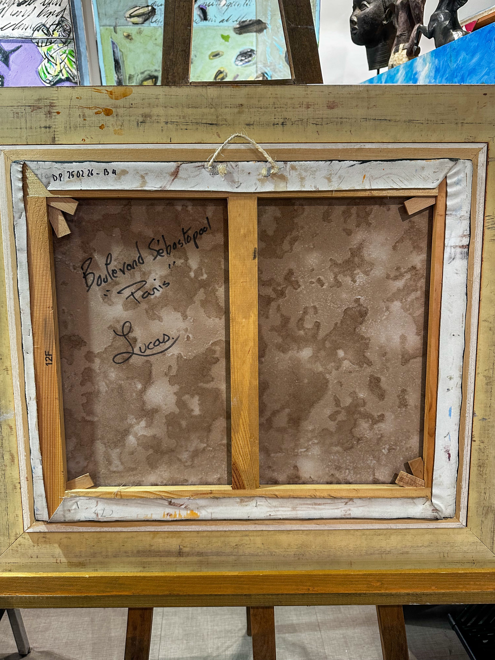 IMG_1482aurore morisse affaire conclue tableau wilma lucas artiste français 20e siècle paris 19e siècle sebastopol scène de genre décoration collection