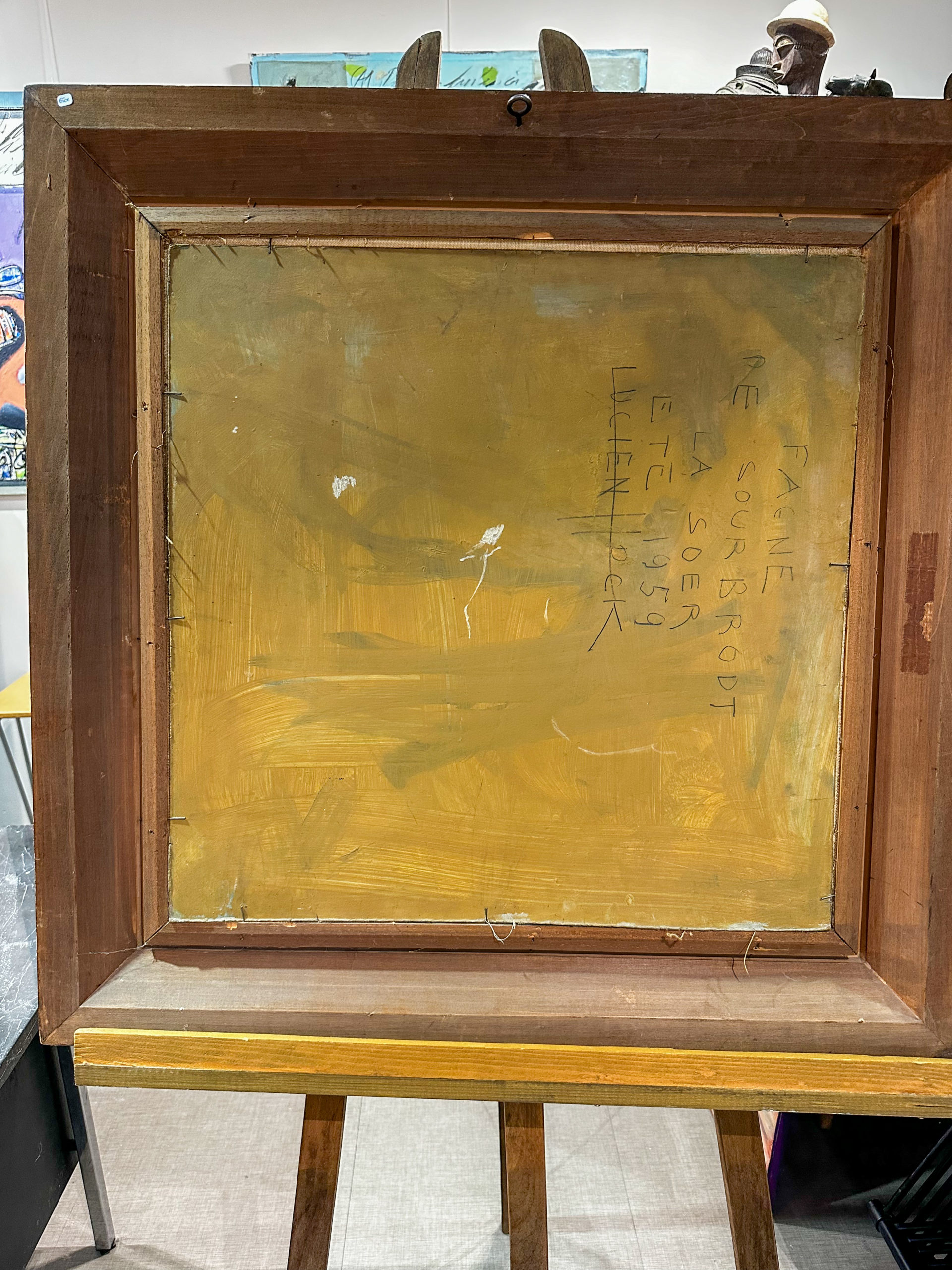 IMG_1488aurore morisse affaire conclue tableau lucien hock fagne paysage belge contemporain 20e siècle années 50 belgique collection décoration huile sur toile